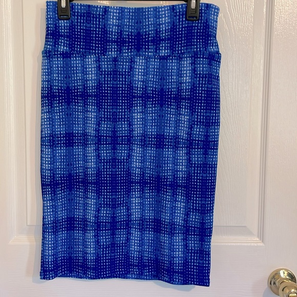 LulaRoe Stretchy Blue Skirt, Size Medium - Picture 1 of 6